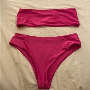 Shein Hot Pink Bikini Set